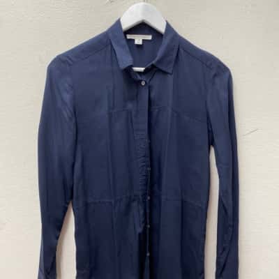 Trenery Womens  Size XS Long Sleeve Top Navy Blue 