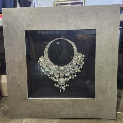 Tribal Grand Necklace in Shadow Box - HOME DECOR - PICKUP ONLY
