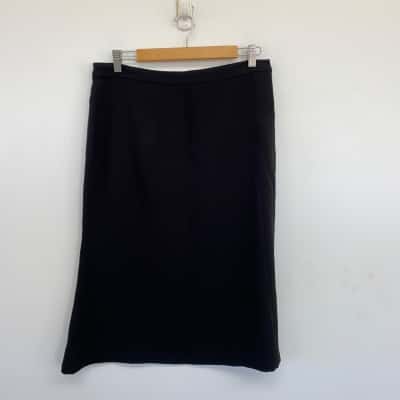 Alannah Hill Black Office Midi Skirt  Size 14 