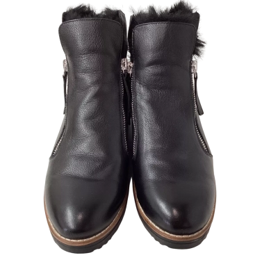 Midas Womens LEATHER Size 37 Boots Black RRP $199.95