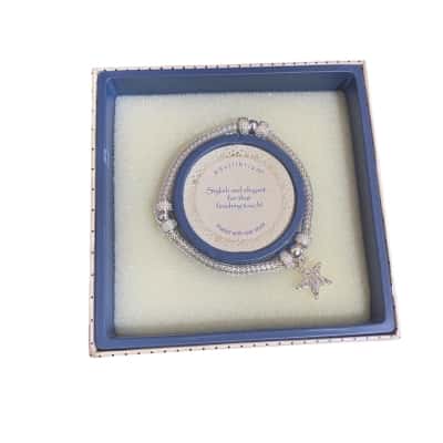 Equilibrium silver plate bracelet