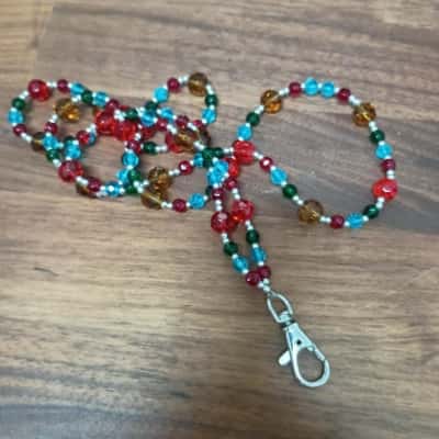 Colourful Beaded Lanyard