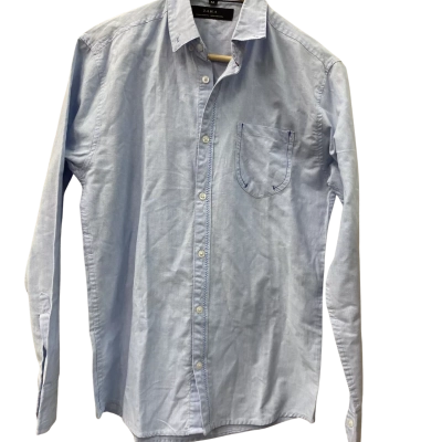 Zara Womens  Size M Long Sleeve Shirt Blue 