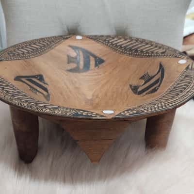 Large 30 cm diameter Kava bowl from Fiji