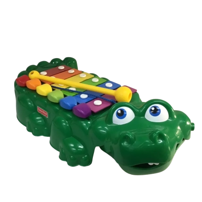 Fisher Price Xylophone Crocodile Pull Toy with Stick 