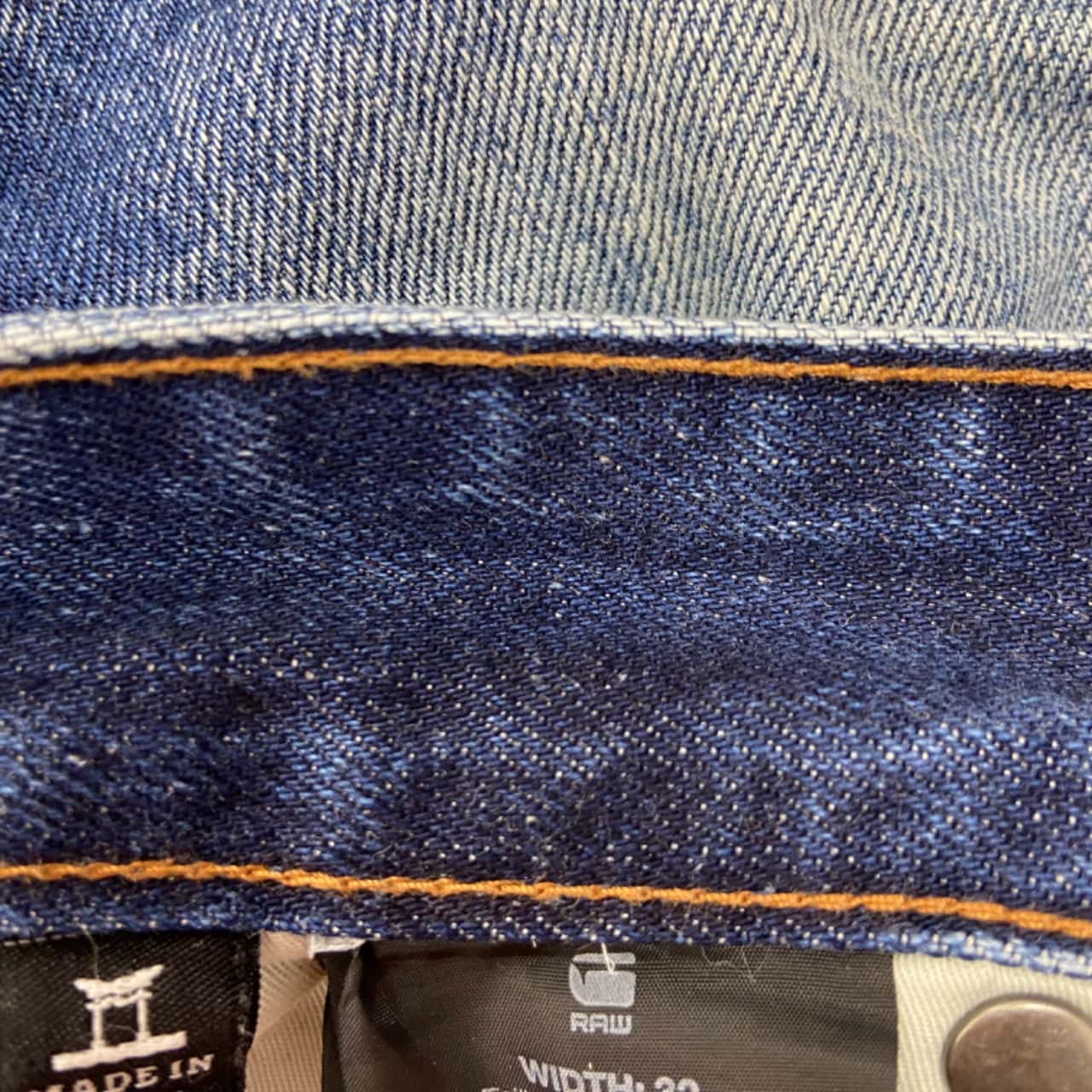 GStar Womens Size 32 Tapered Blue Jeans