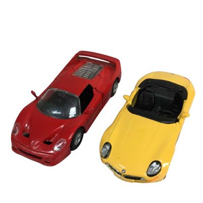 Welly Cars Ferrari F50 no 9721 And BMW Z8