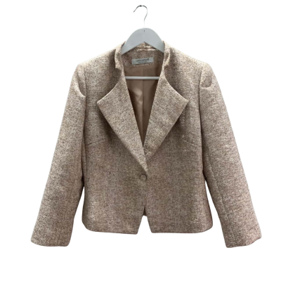 Carla Zampatti Women's Size 10 Blazer Pink/Beige/Champagne