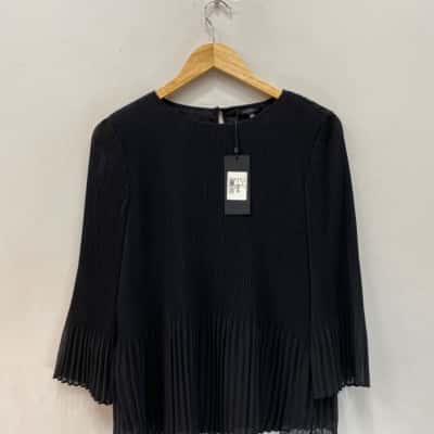 Portmans Womens Size 10 Blouse Black Original Price $89.95