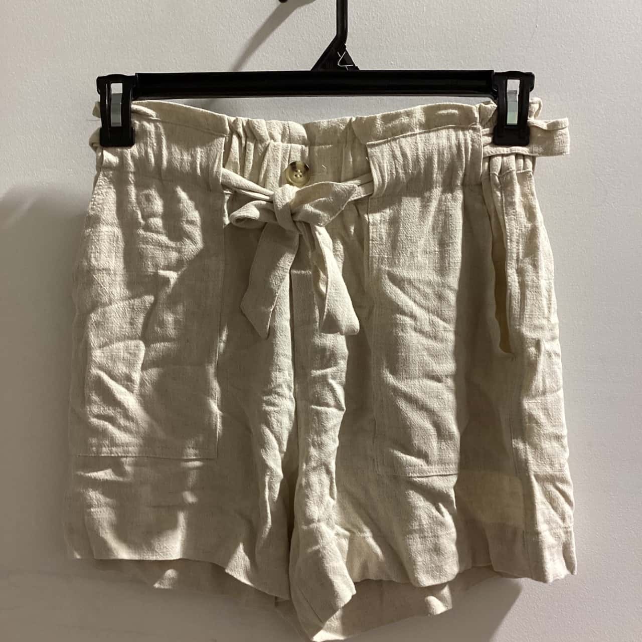 Just Jeans Womens Size 8 Beige Linen Shorts