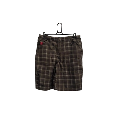 Insight Mens  Size 36 Cargo Shorts Brown / Checked / Khaki / White 