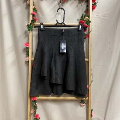 Womens Oxford Black Ciara Knitted Skirt Size 6 RRP $129.00