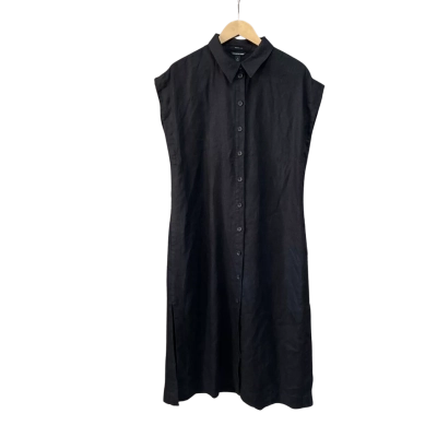 Country Road Womens  Size 14 Linen Maxi Dress Black  