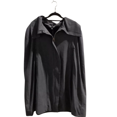 Very Nice De Rosairio Womens  Poncho / Coat Size M Winter Coat Black  / Grey 
