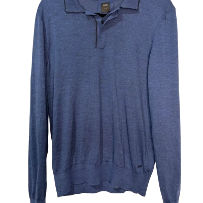 Hugo Boss Mens Size M Pullover Navy Blue 