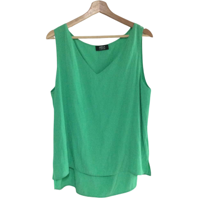 Mela Purdie Womens  Size 16 Sleeveless Top Green 