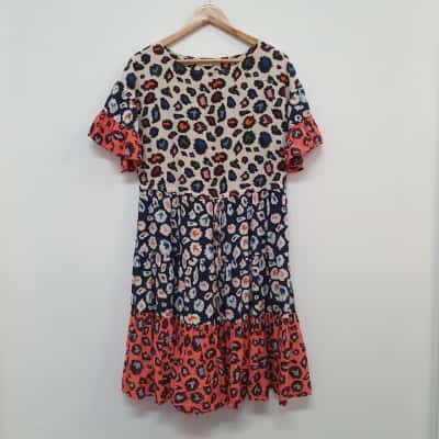 Gorman Women's Size 8 Short Sleeve Tiered Dress 