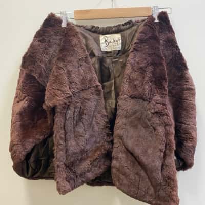 Bailey’s Womens  Size M Fur Sleeveless Jacket 
