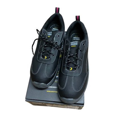 Safety Jogger Works Steel Toe Slip Resistant Size 42 Black Shoes