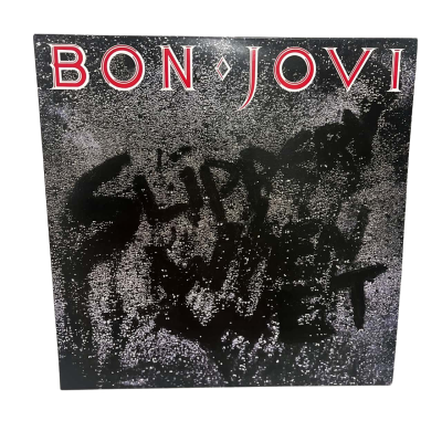 Bon Jovi Slippery When Wet Vinyl LP Album & Large Poster 