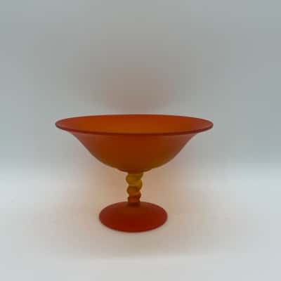 Mid-Century 'Tiffin Glass' Compote Bowl [S#5]