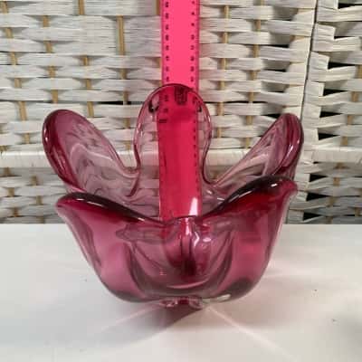 Cranberry Pink Art Glass vase