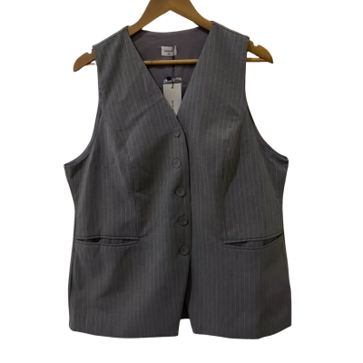 Sheike Womens  Size 16 Grey / Pinstriped Vest