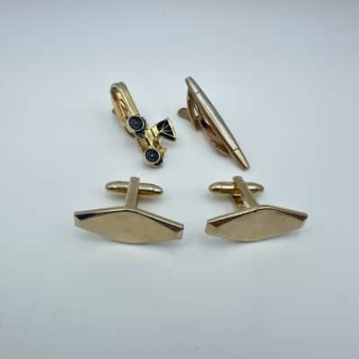 Vintage Hickok USA Tie Clips & Cufflinks