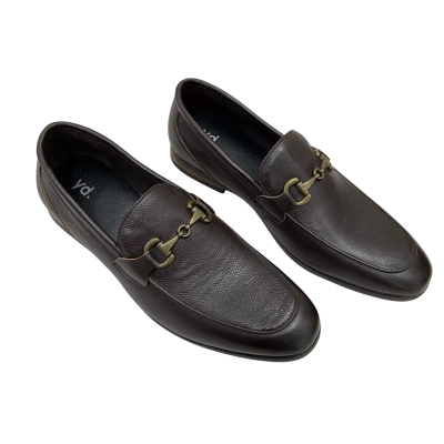 Brand New - Yd.  Mens Genuine Leather Loafers - Size: 9 - Brown 