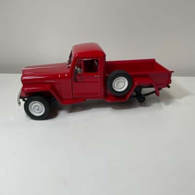 Welly red 1947 jeep Willy’s pickup truck