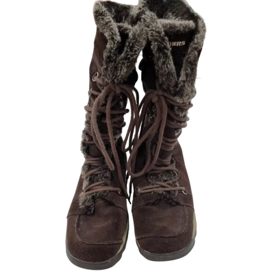 Skechers Womens Size 10 Boots Brown 