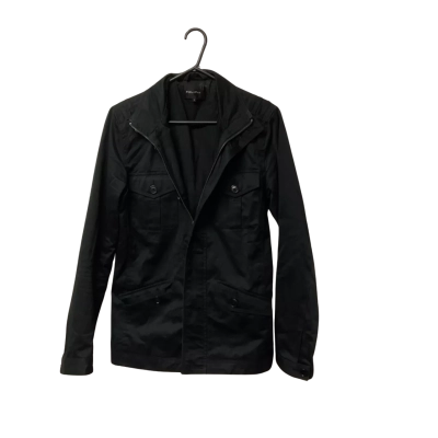 Politix Mens  Size S  Black  Denim Jacket  