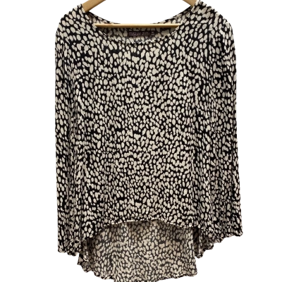 Mister Zimi Womens  Size 14Black & Beige Top