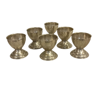 EPNS - Vintage Egg Cups - Complete Set of 6