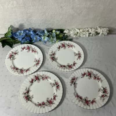 Royal Albert "Lavender Rose" Bone China Set of 4 Salad Plates