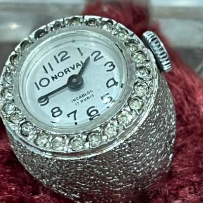 Vintage Norval incabloc 17 Rubis Watch Ring 
