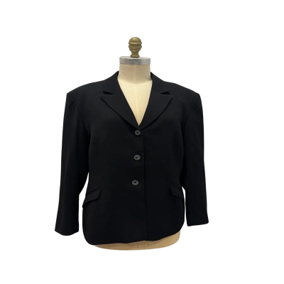 Perri Cutten Womens  Size 16 Blazer Black  