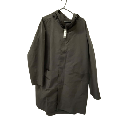 Black akliya Men’s Cotton Cape Coat Size L