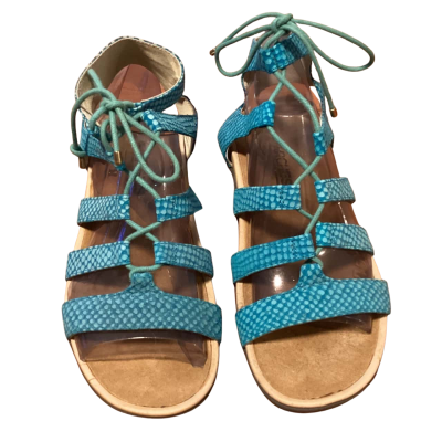 Arches ankle wrap sandal Size 38 Teal / Turquoise 