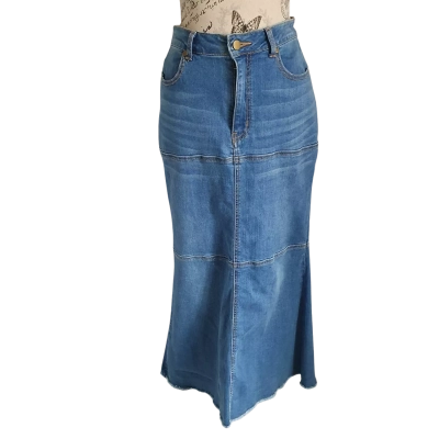 Motto Womens  Size 10 Denim Skirt Blue BNWT