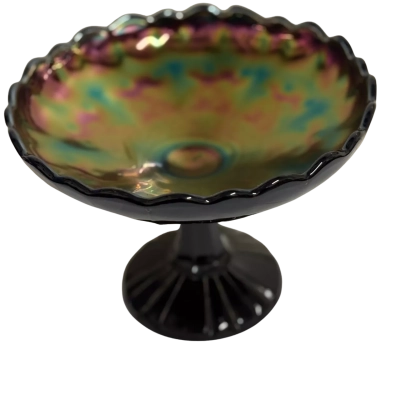 Indiana Black, Amethyst Carnival Glass- fruit bowl