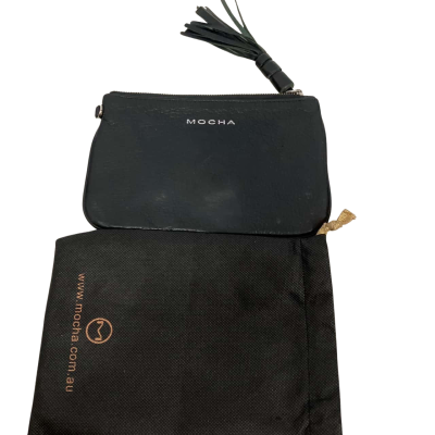 Mocha Clutch Black with protective pouch 