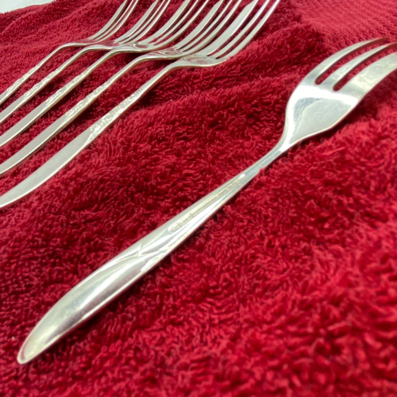 Set Of 6 Grosvenor Christine EPNS Cake Forks