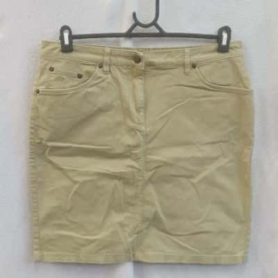 RB Sellars Womens  Size 12 Midi Skirt Beige 
