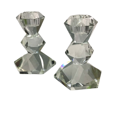  1 pair Villeroy & Boch Crystal Candlestick holders