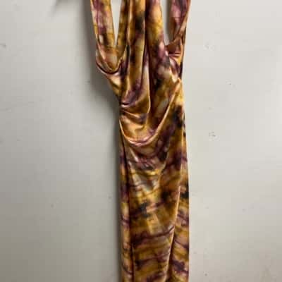 Zara Womens  Size XS Party Dress Purple / Yellow 