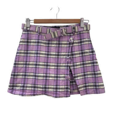Dangerfield Womens  Size 8 Mini Skort Checked / Purple 