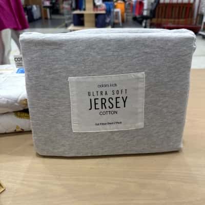 Adairs Kids Ultra Soft Jersey Cotton cot fitted sheet 2 pack 