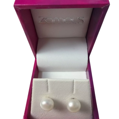 925 silver Pearl earrings 