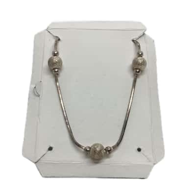  Womens Snake Chain Necklace Bead Charms Sterling Silver 